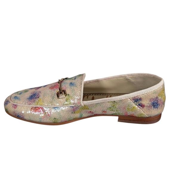 Sam Edelman Shoes Womens Size 8.5 Loraine Floral Sequin Horsebit Loafer Slip On - Picture 4 of 12
